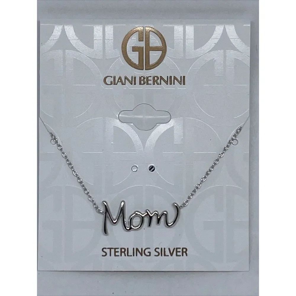 Giani Bernini SSF012695S18 Mom Pendant Necklace Sterling Silver MSRP $85 CP157